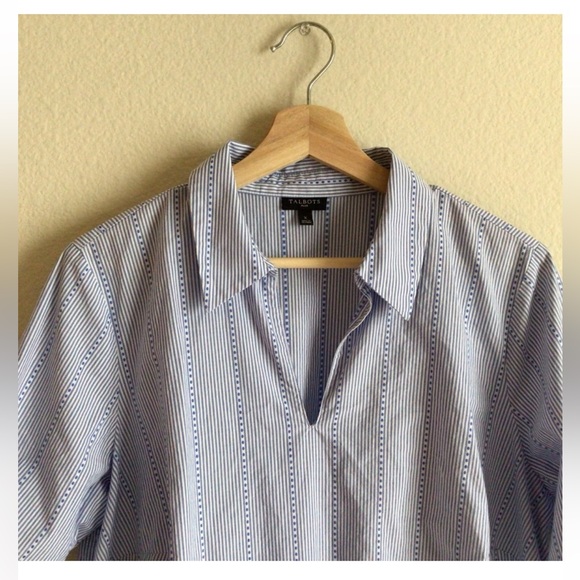 Blue Striped Women's Top - Picture 2 of 4